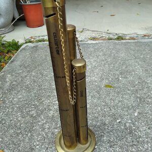 Vintage Brass Tube Bank